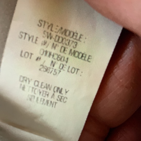 Helmut Lang Tan Asymmetrical Draped Cocktail Dress, size 6 - Picture 15 of 16